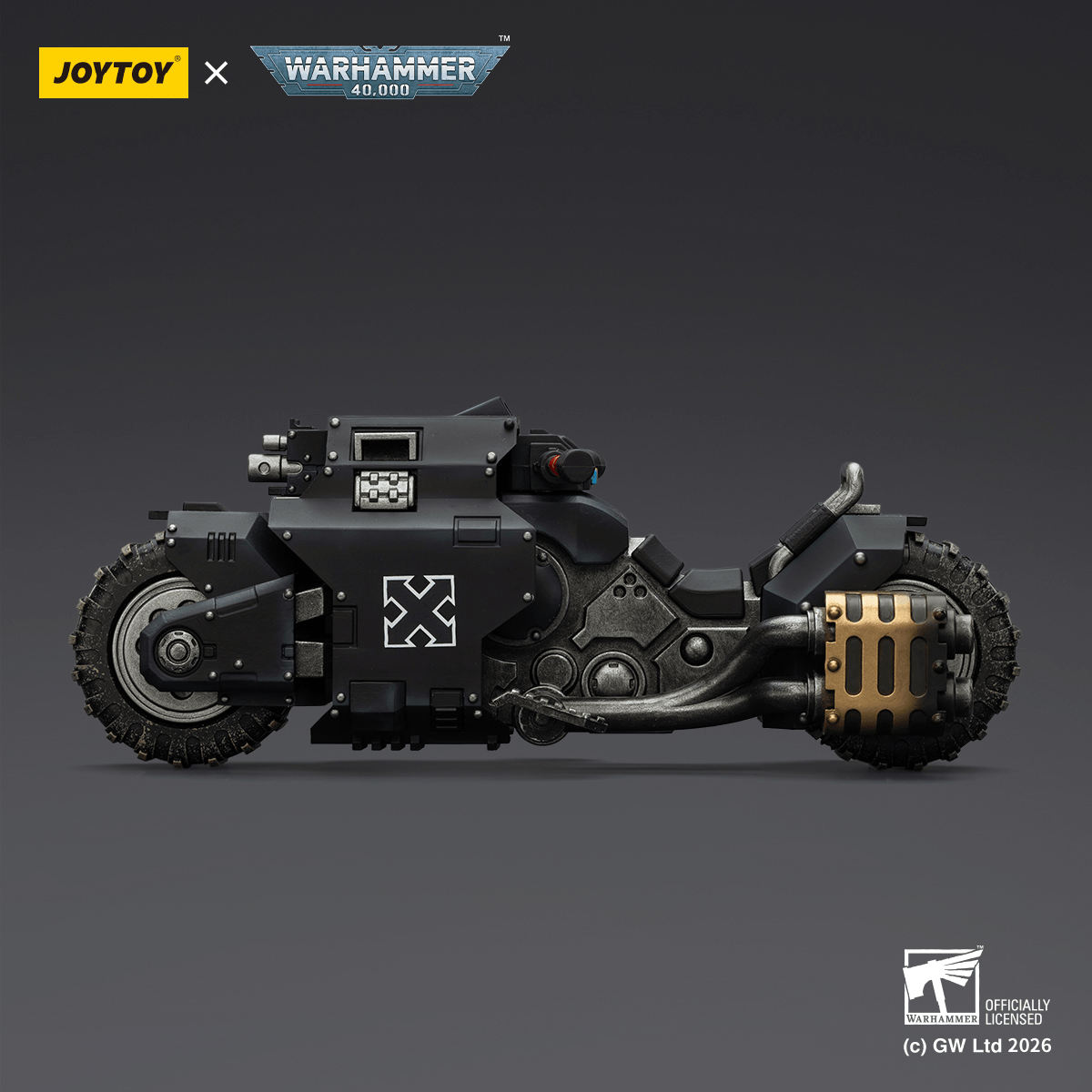 Raven Guard Raider-pattern Combat Bike with twin-linked bolt rifles | 6927054403776