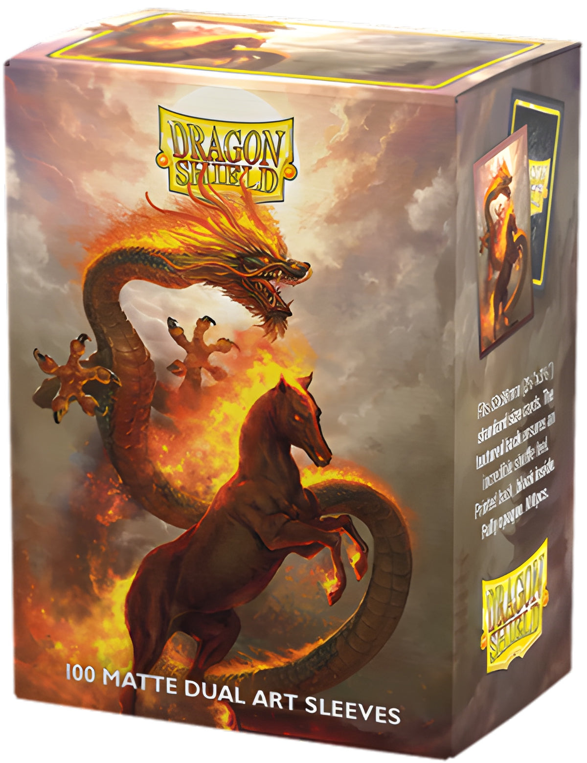 Dragon Shield Sleeves Dual Matte Fire Horse 100CT