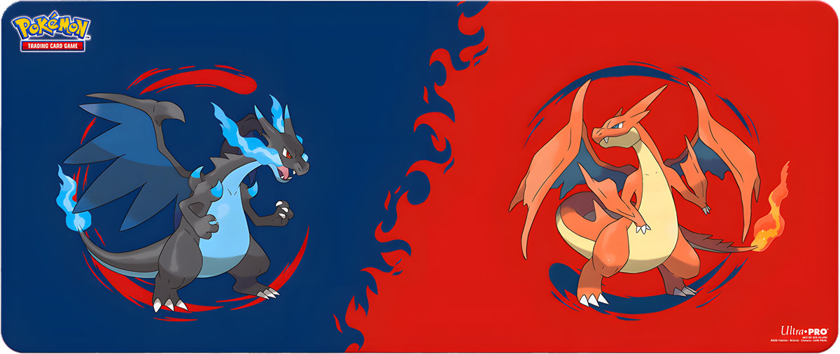 UP Playmat Pokemon Table 6FT MEGA Charizard X & MEGA Charizard Y