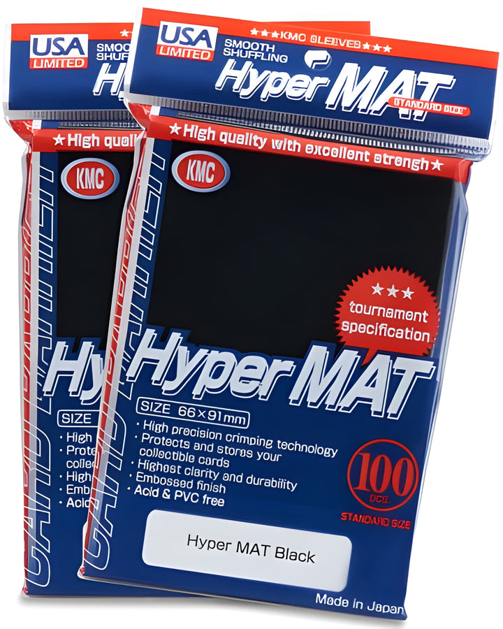 Card Sleeves: Hyper Matte Black, USA Pack