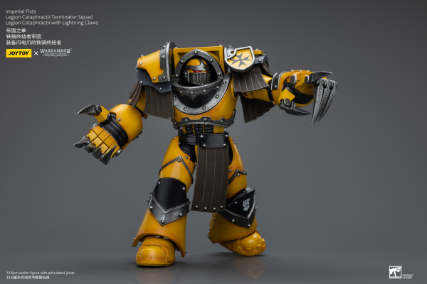 Joy Toy Imperial Fists Legion Cataphractii Terminator Squad Legion Cataphractii with Lightning Claws | 6973130379404