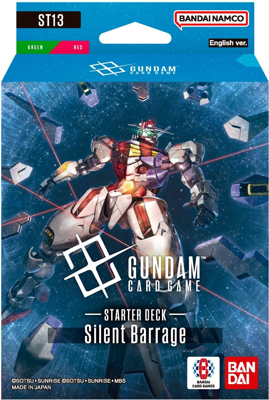 Gundam CG ST-13 Silent Barrage Starter Deck 6CT Display