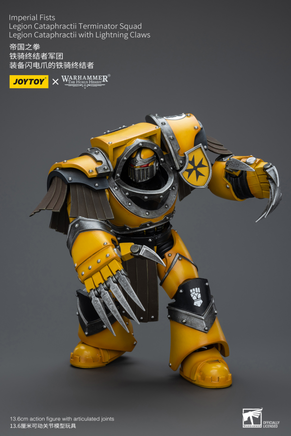Joy Toy Imperial Fists Legion Cataphractii Terminator Squad Legion Cataphractii with Lightning Claws | 6973130379404