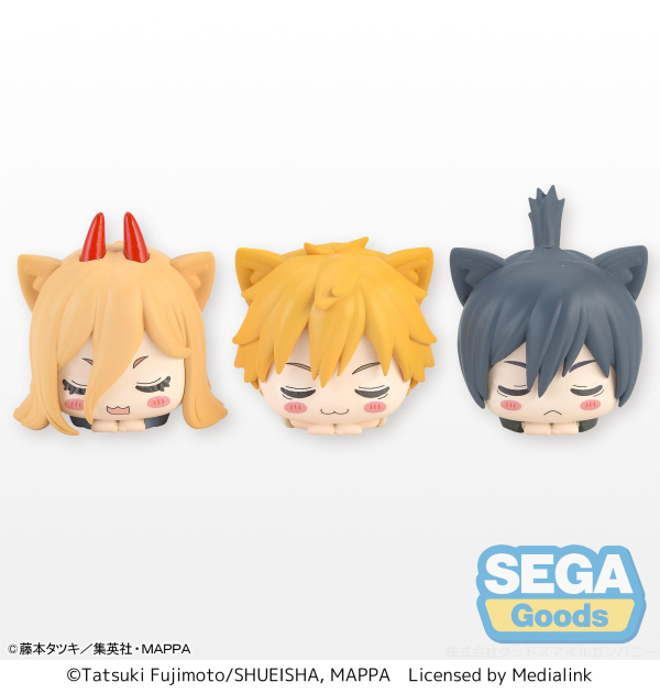 SEGA Ohiruneko Chainsaw Man Mini Figure Denji & Power & Aki Hayakawa (EX) (Pack of 14: 5 Denji, 5 Power, 4 Aki) | 4580779527671