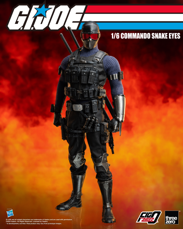 threezero G.I. Joe - FigZero 1/6 Commando Snake Eyes | 4895250811317