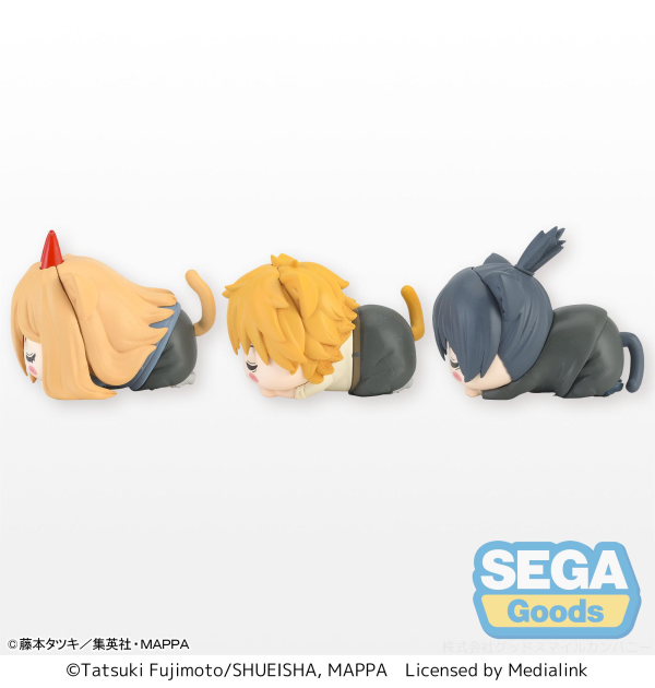 SEGA Ohiruneko Chainsaw Man Mini Figure Denji & Power & Aki Hayakawa (EX) (Pack of 14: 5 Denji, 5 Power, 4 Aki) | 4580779527671