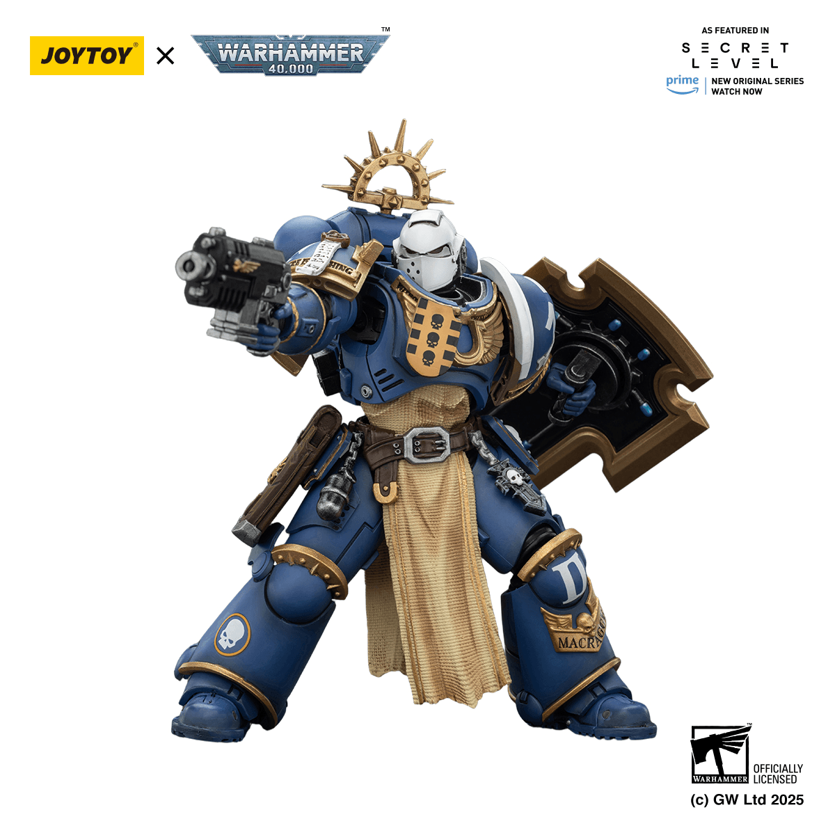 Ultramarines Levantus with Power Sword, Stormshield and Bolt Pistol | 6927054402793