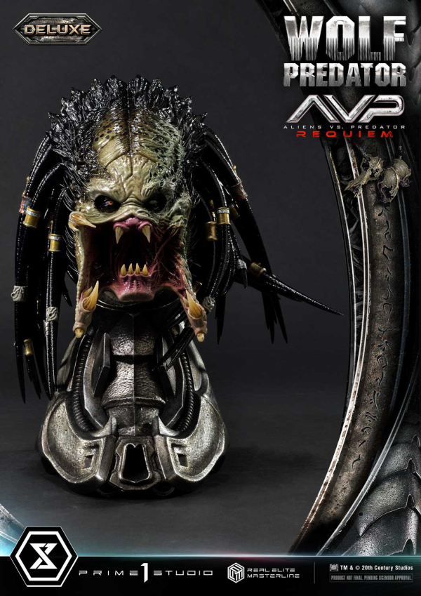 Prime 1 Studio Real Elite Masterline Aliens vs. Predator: Requiem Wolf Predator DX Bonus Version | 4582647121646