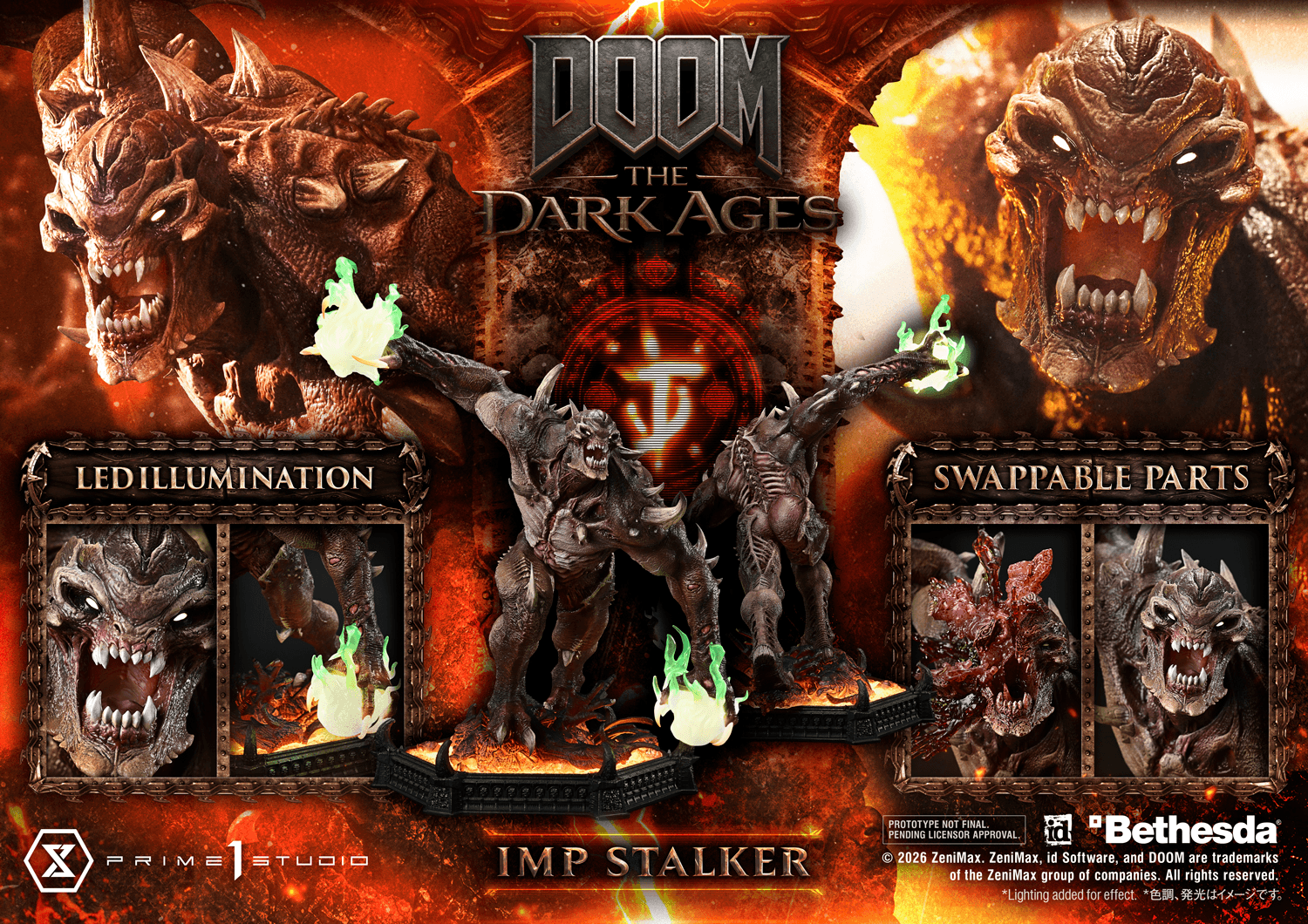 Ultimate Premium Masterline DOOM: The Dark Ages Imp Stalker | 4582647123350