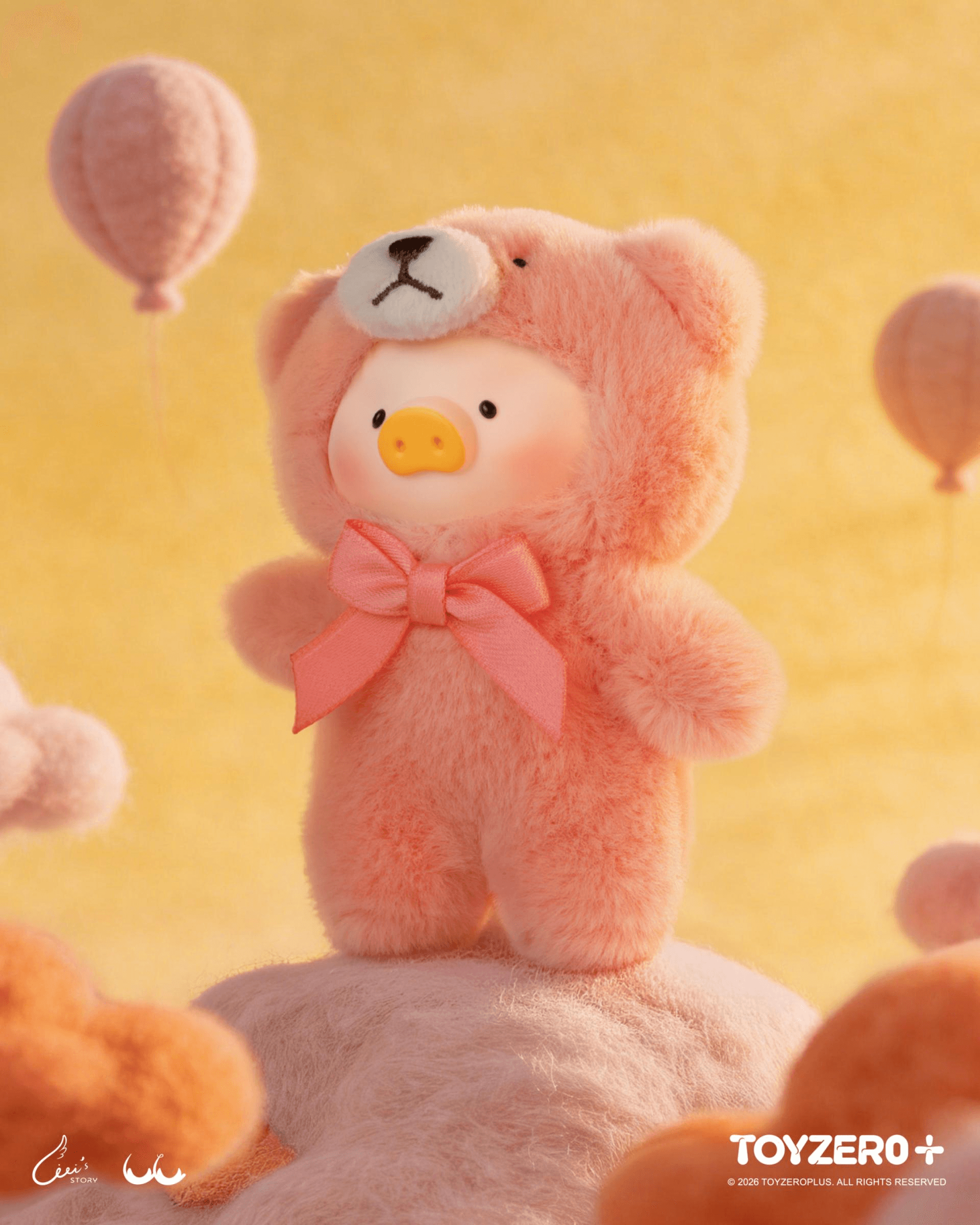 LuLu the Piggy - Teddy Mini's Whispers of Nature Series Plush Phone Charm Blindbox (Box of 12)(6978531762312)