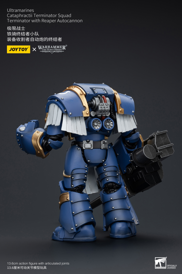 JOYTOY Ultramarines Cataphractii Terminator Squad Terminator with Reaper Autocannon | 6973130377486