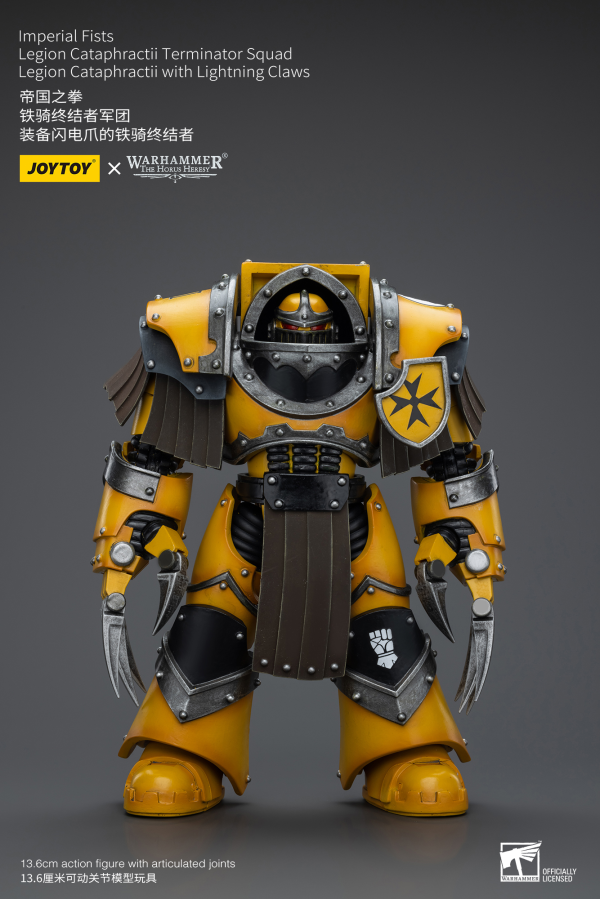 Joy Toy Imperial Fists Legion Cataphractii Terminator Squad Legion Cataphractii with Lightning Claws | 6973130379404