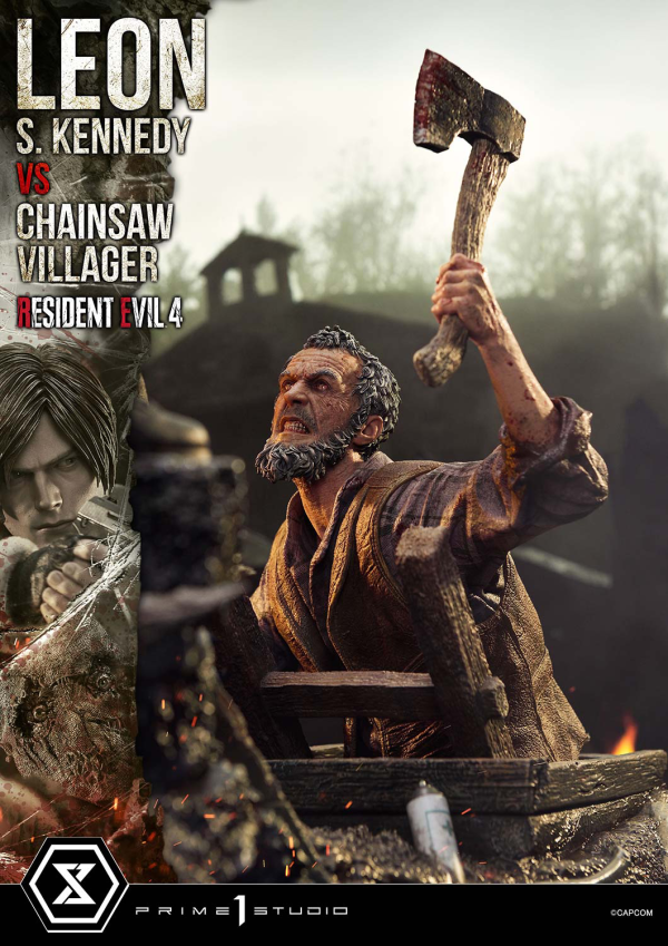 Prime 1 Studio Ultimate Premium Masterline Resident Evil 4 Leon S. Kennedy versus Chainsaw Villager | 4582647120878