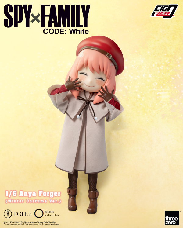 threezero SPY×FAMILY CODE: White - FigZero 1/6 Anya Forger (Winter Costume Ver.) | 4895250811218