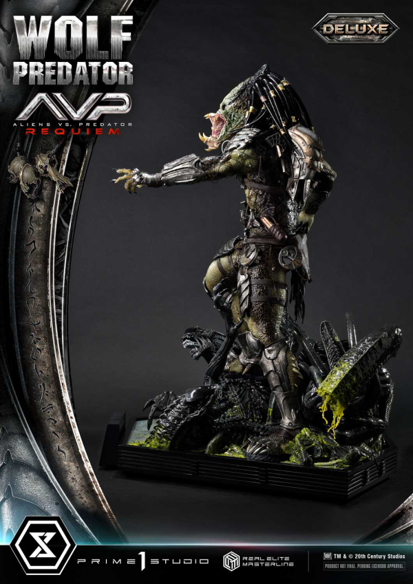 Prime 1 Studio Real Elite Masterline Aliens vs. Predator: Requiem Wolf Predator DX Bonus Version | 4582647121646