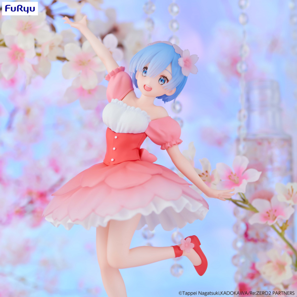 FURYU Corporation Re:ZERO -Starting Life in Another World- Trio-Try-iT Figure -Rem Cherry Blossom-(re-run) | 4582655073777