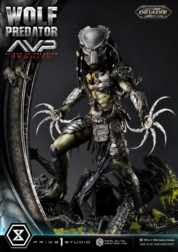 Prime 1 Studio Real Elite Masterline Aliens vs. Predator: Requiem Wolf Predator DX Bonus Version | 4582647121646