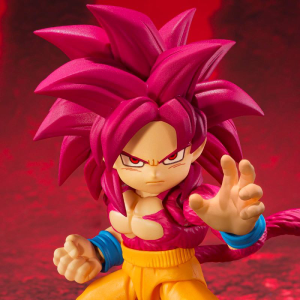 TAMASHII NATIONS SUPER SAIYAN 4 SON GOKU (MINI) -DAIMA- "Dragon Ball -Daima-", TAMASHII NATIONS S.H.Figuarts (P-Bandai Exclusive) | 4573102673497
