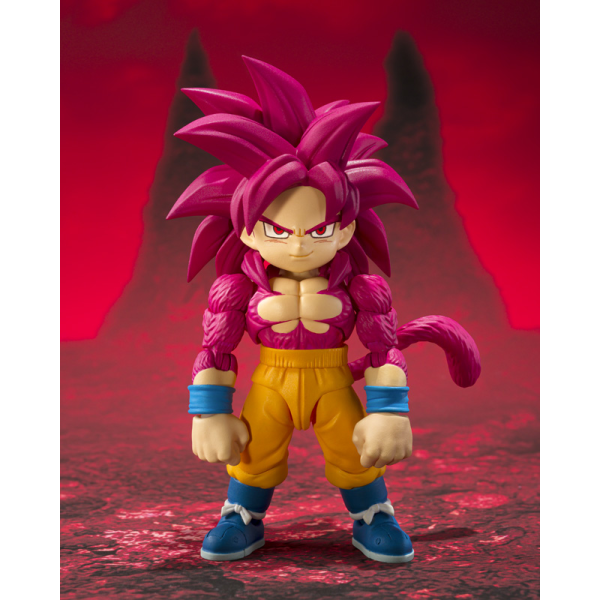 TAMASHII NATIONS SUPER SAIYAN 4 SON GOKU (MINI) -DAIMA- "Dragon Ball -Daima-", TAMASHII NATIONS S.H.Figuarts (P-Bandai Exclusive) | 4573102673497