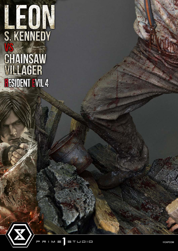 Prime 1 Studio Ultimate Premium Masterline Resident Evil 4 Leon S. Kennedy versus Chainsaw Villager | 4582647120878
