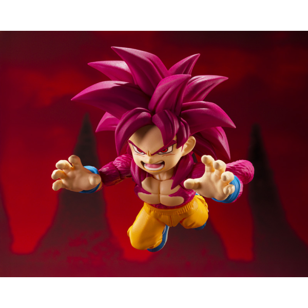 TAMASHII NATIONS SUPER SAIYAN 4 SON GOKU (MINI) -DAIMA- "Dragon Ball -Daima-", TAMASHII NATIONS S.H.Figuarts (P-Bandai Exclusive) | 4573102673497