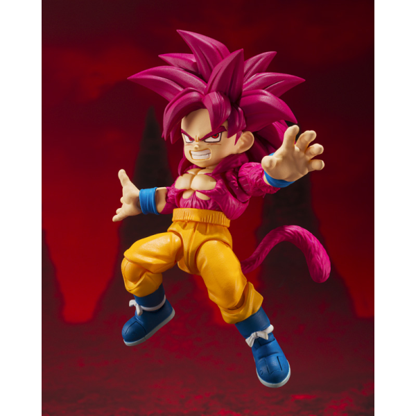 TAMASHII NATIONS SUPER SAIYAN 4 SON GOKU (MINI) -DAIMA- "Dragon Ball -Daima-", TAMASHII NATIONS S.H.Figuarts (P-Bandai Exclusive) | 4573102673497
