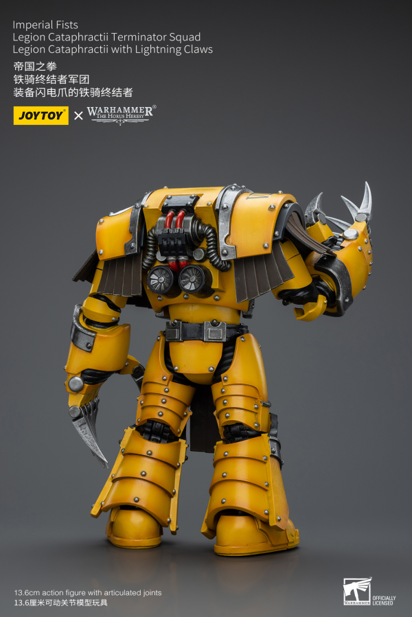 Joy Toy Imperial Fists Legion Cataphractii Terminator Squad Legion Cataphractii with Lightning Claws | 6973130379404