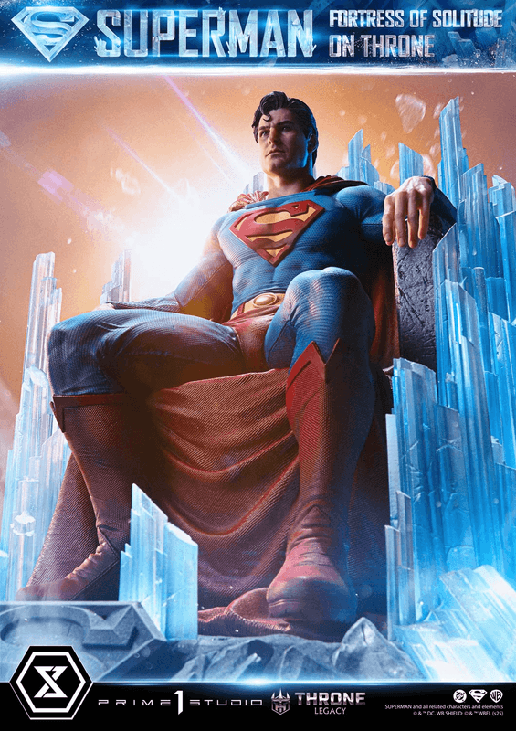Prime 1 Studio Throne Legacy Superman (Comics) Superman Fortress of Solitude on Throne (Design by Gabriele Dell'Otto) Ultimate Bonus Version | 4582647122162