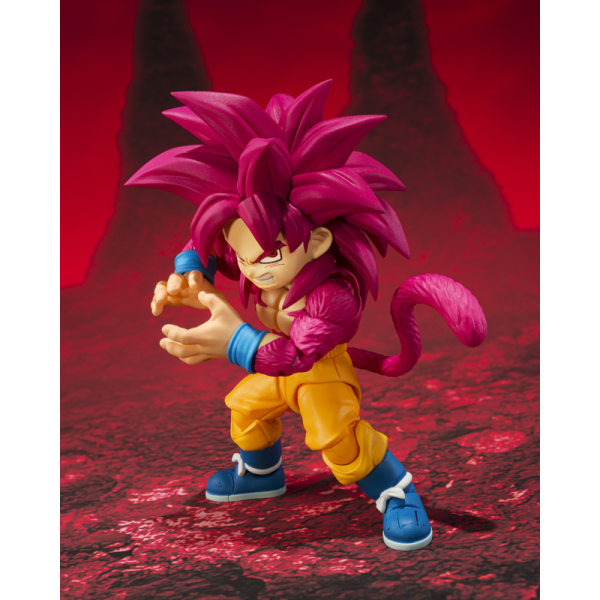 TAMASHII NATIONS SUPER SAIYAN 4 SON GOKU (MINI) -DAIMA- "Dragon Ball -Daima-", TAMASHII NATIONS S.H.Figuarts (P-Bandai Exclusive) | 4573102673497