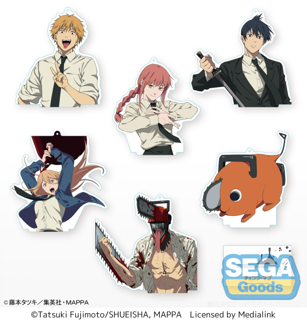 SEGA Chainsaw Man Big Clear Keychain With Stand (EX) | 4580779510987