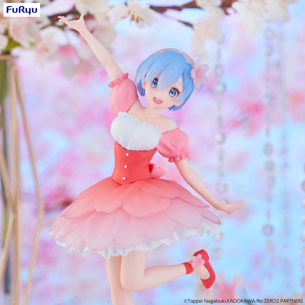 FURYU Corporation Re:ZERO -Starting Life in Another World- Trio-Try-iT Figure -Rem Cherry Blossom-(re-run) | 4582655073777