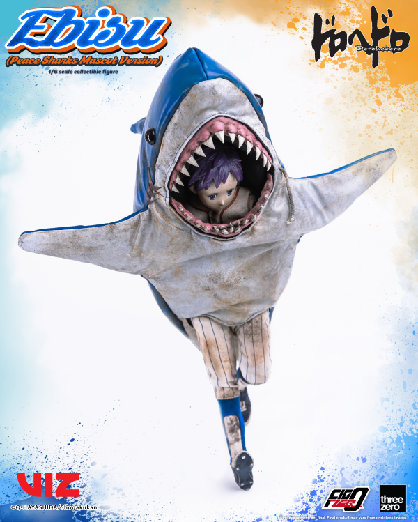 threezero Dorohedoro - FigZero Ebisu (Peace Sharks Mascot Version) | 4895250815391