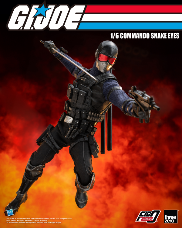 threezero G.I. Joe - FigZero 1/6 Commando Snake Eyes | 4895250811317