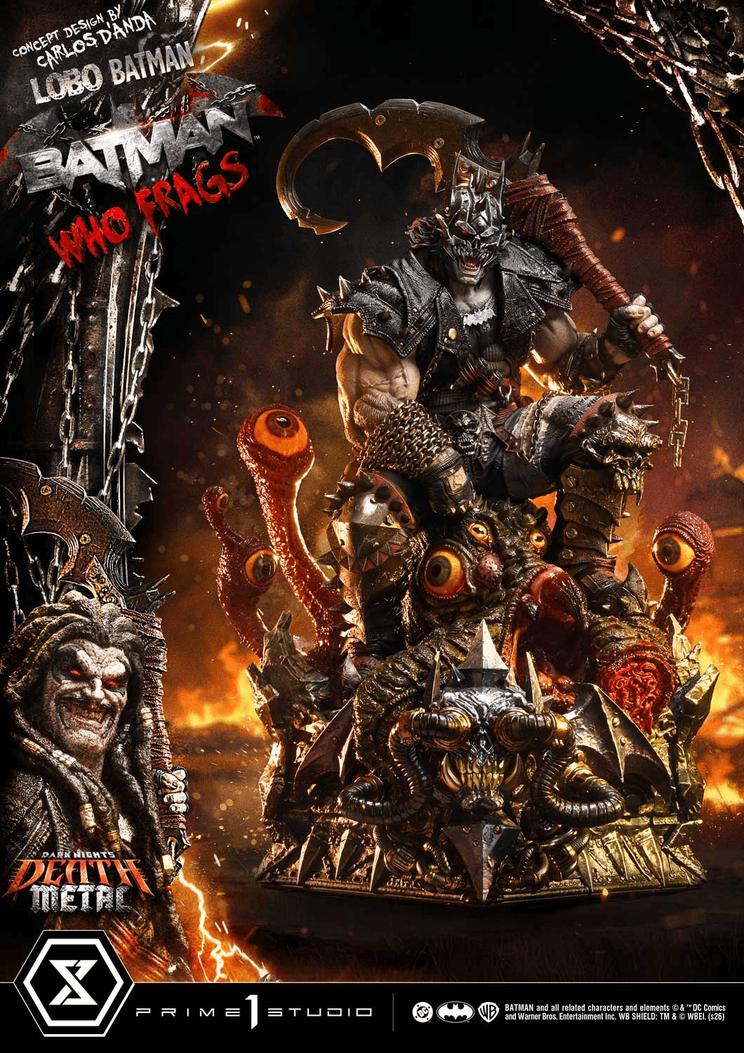 Museum Masterline Dark Nights: Death Metal (Comics) Lobo Batman: Batman Who Frags (Concept design by Carlos D'Anda) Deluxe Version
