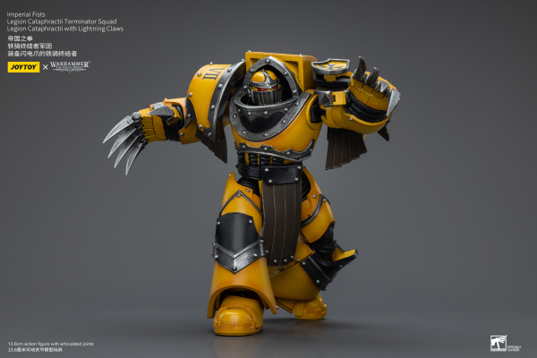 Joy Toy Imperial Fists Legion Cataphractii Terminator Squad Legion Cataphractii with Lightning Claws | 6973130379404