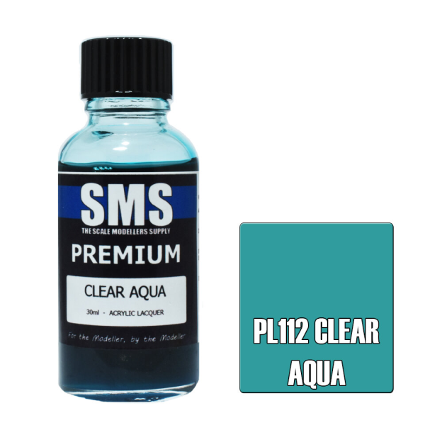 The Scale Modellers Supply (SMS) Premium CLEAR AQUA 30ml | 787099993979