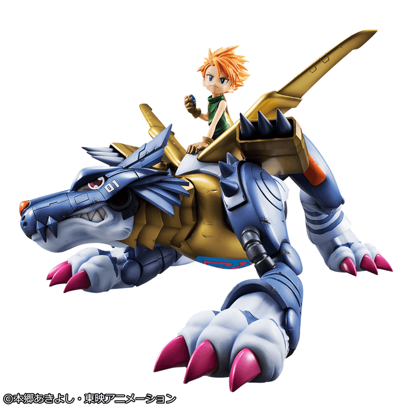 MegaHouse Precious G.E.M. Series Digimon Adventure Metal Garurumon & Ishida Yamato (Repeat) | 4535123843822