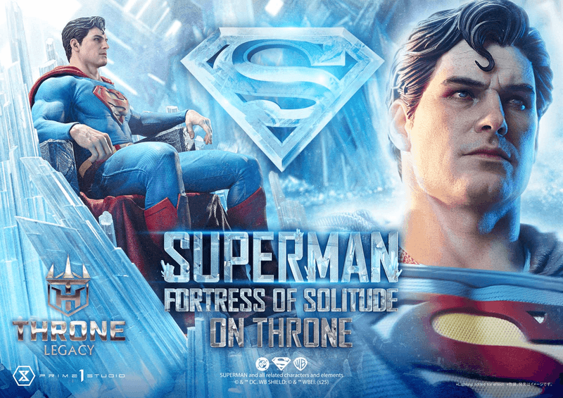 Prime 1 Studio Throne Legacy Superman (Comics) Superman Fortress of Solitude on Throne (Design by Gabriele Dell'Otto) Ultimate Bonus Version | 4582647122162