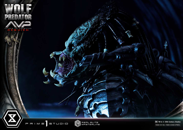 Prime 1 Studio Real Elite Masterline Aliens vs. Predator: Requiem Wolf Predator DX Bonus Version | 4582647121646