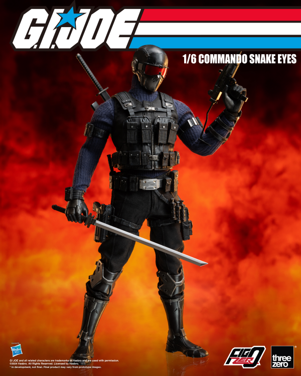 threezero G.I. Joe - FigZero 1/6 Commando Snake Eyes | 4895250811317