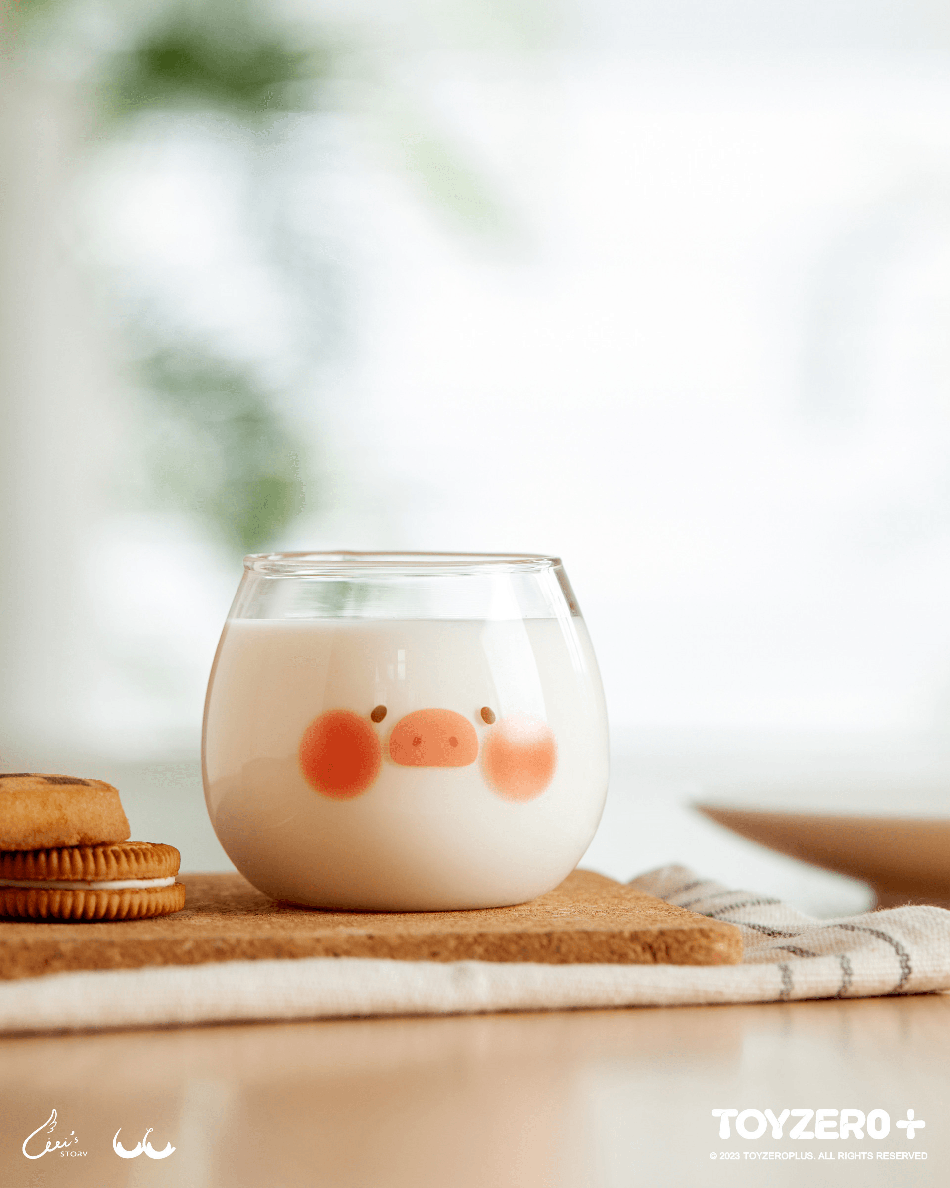 LuLu the Piggy - 300ML Glass Cup | 796548113752
