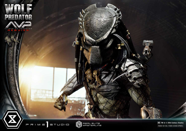 Prime 1 Studio Real Elite Masterline Aliens vs. Predator: Requiem Wolf Predator DX Bonus Version | 4582647121646