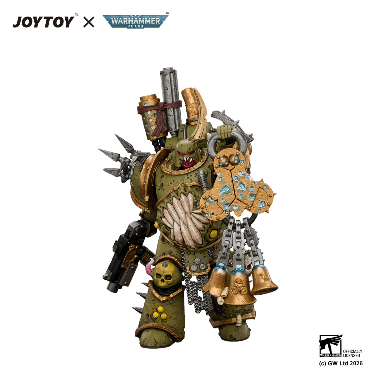Death Guard Plague Marine 1 with Boltgun and Icon of Despair