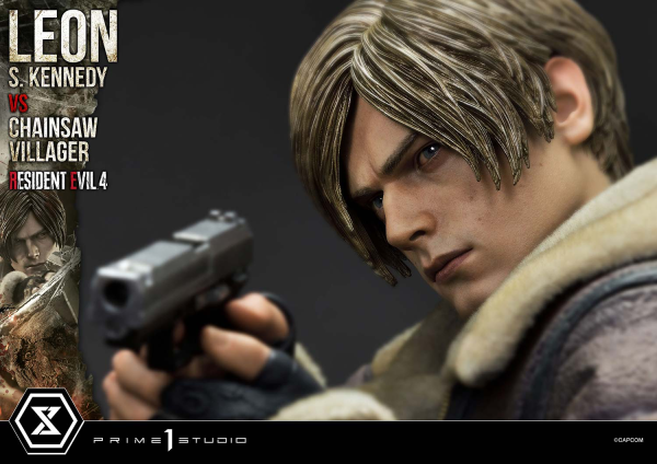 Prime 1 Studio Ultimate Premium Masterline Resident Evil 4 Leon S. Kennedy versus Chainsaw Villager | 4582647120878