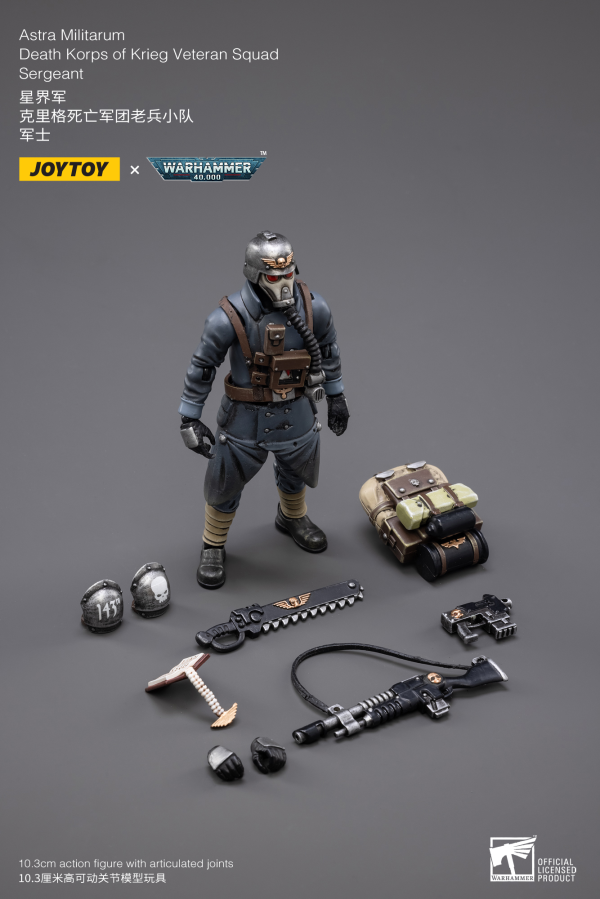 JOYTOY Astra Militarum Death Korps of Krieg Veteran Squad Sergeant | 6973130372641