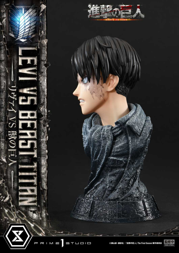 Prime 1 Studio Ultimate Premium Masterline TV animation Attack On Titan Levi versus Beast Titan | 4582647120052