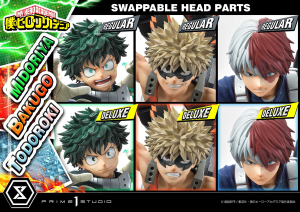Prime 1 Studio Ultimate Premium Masterline My Hero Academia Midoriya, Bakugo & Todoroki Deluxe Version | 4582535945804