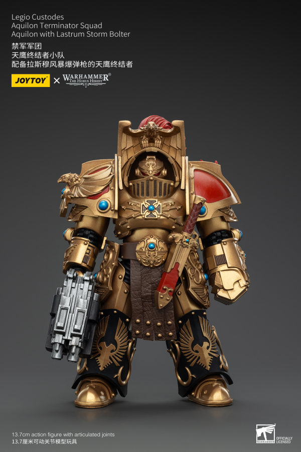 JOYTOY Legio Custodes Aquilon Terminator Squad Aquilon with Lastrum Storm Bolter | 6927054400744