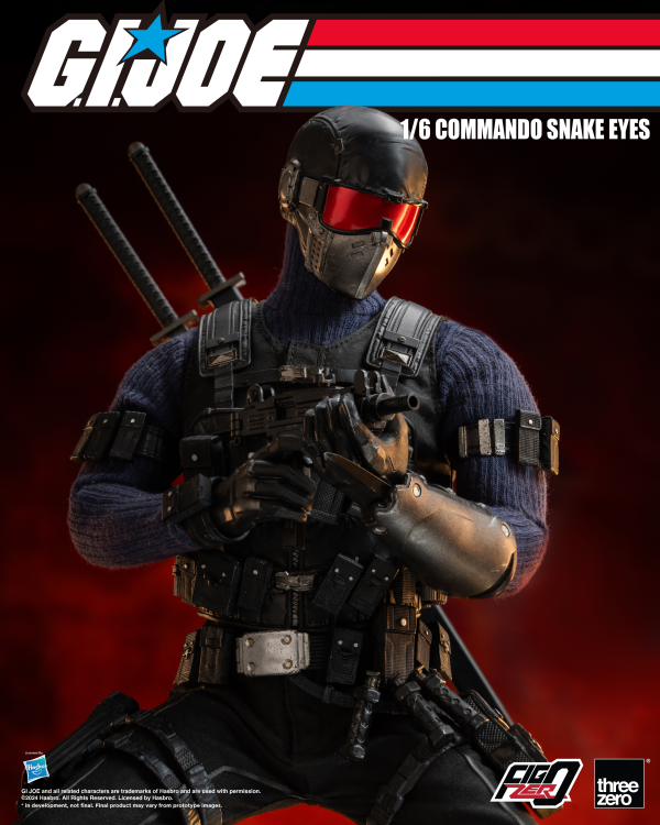 threezero G.I. Joe - FigZero 1/6 Commando Snake Eyes | 4895250811317