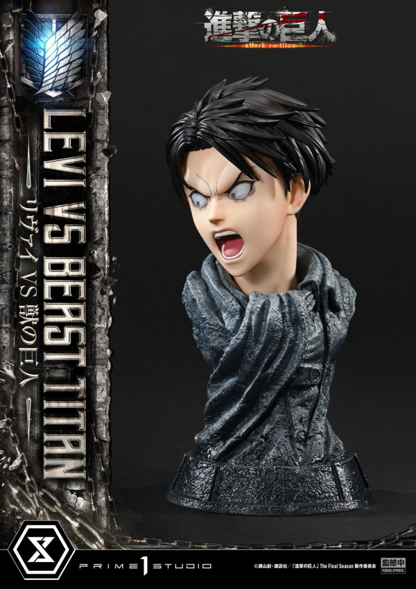 Prime 1 Studio Ultimate Premium Masterline TV animation Attack On Titan Levi versus Beast Titan | 4582647120052